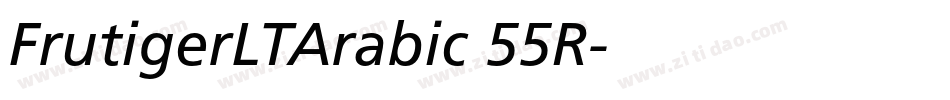 FrutigerLTArabic 55R字体转换